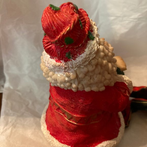 HANGING SITING SANTA CHECKING HIS LIST NEW GIFT - Picture 6 of 6